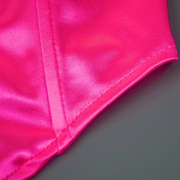 HP!✨Neon pink strapless boned corset top - Picture 6 of 10